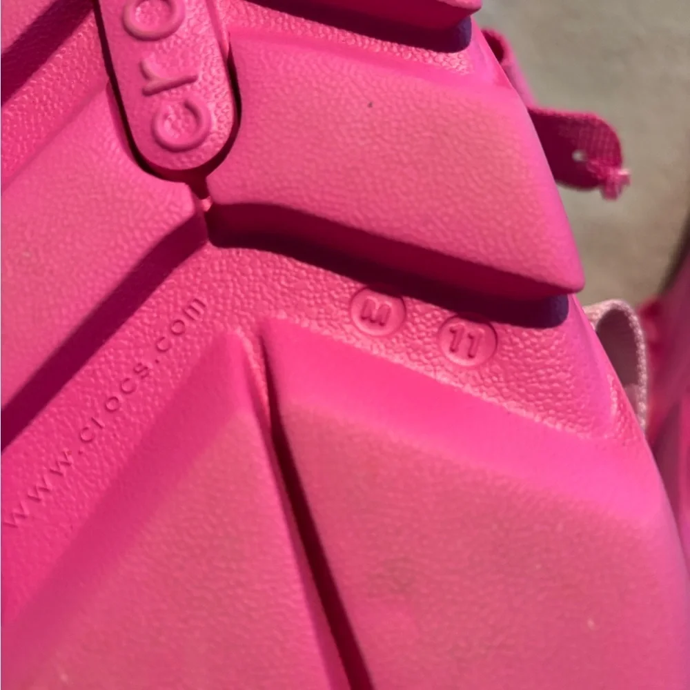 CROCS x Post Malone Collab Mules, Size Men’s 11 Womens 13 in vibrant pink, RARE